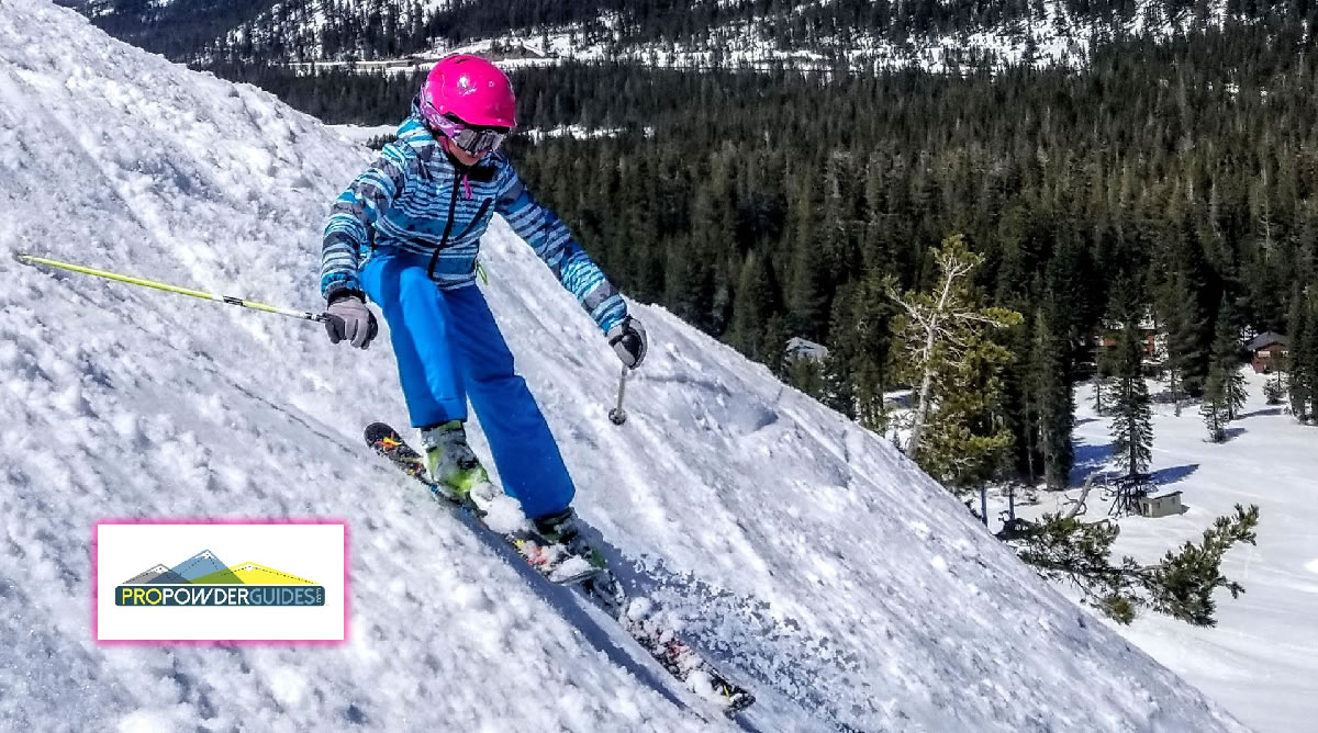 Luxury private ski lessons in Lake Tahoe using Calm-Talk™ Helmet-to-Helmet Communicator for quiet, real-time coaching